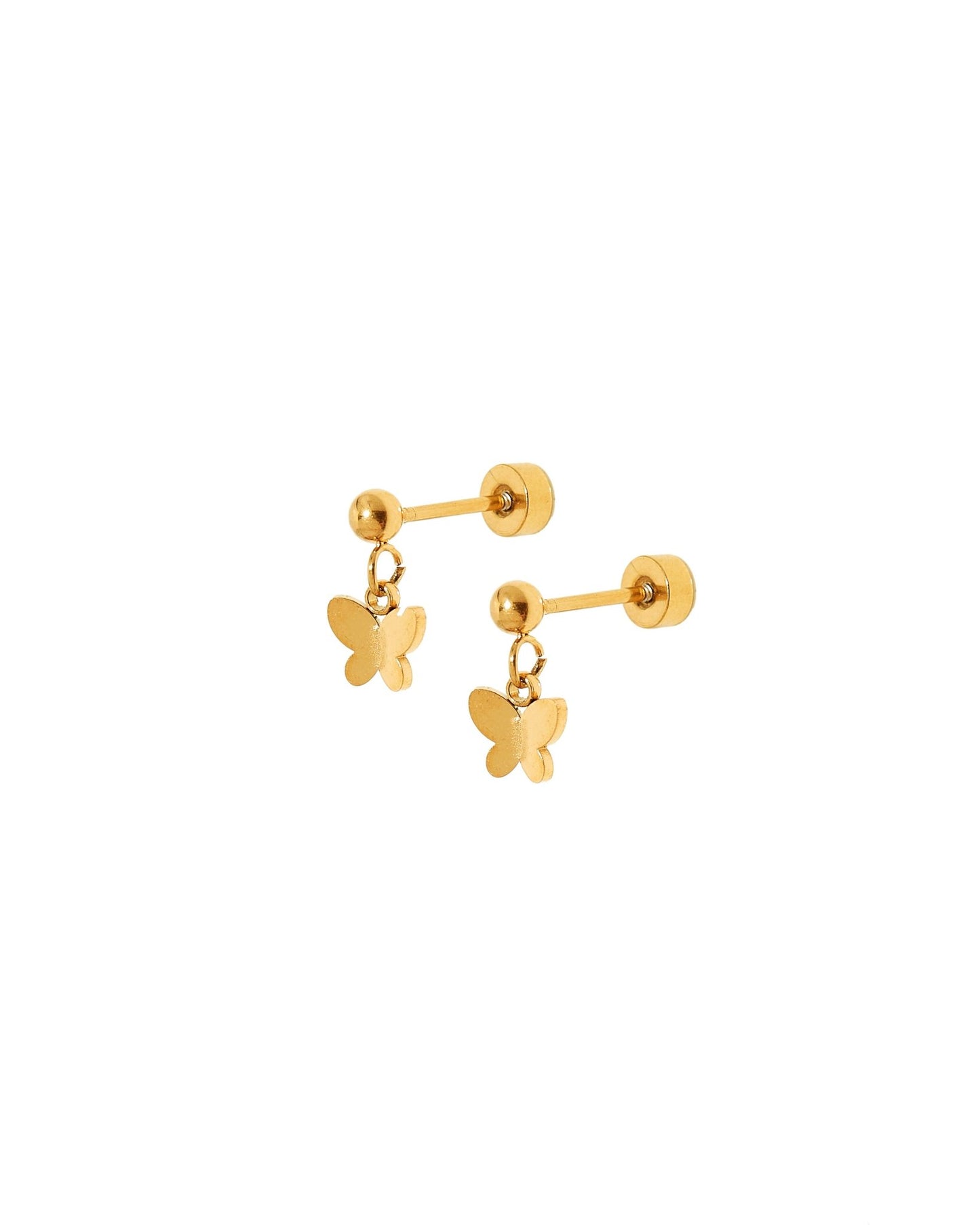 Screwback Stud Earrings - Millie Butterfly - LINNY CO WholesaleStuds