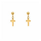 Screwback Stud Earrings - Millie Cross Gold - LINNY CO WholesaleStuds