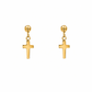 Screwback Stud Earrings - Millie Cross Gold - LINNY CO WholesaleStuds