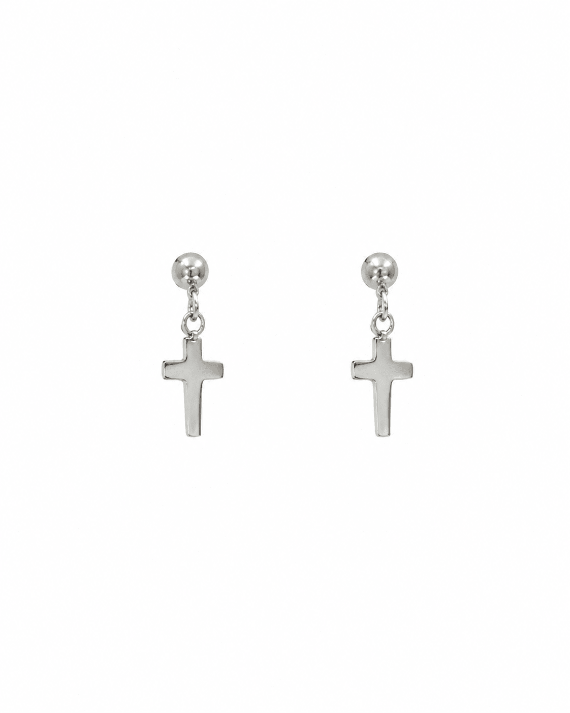 Screwback Stud Earrings - Millie Cross Silver - LINNY CO WholesaleStuds