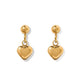 Screwback Stud Earrings - Millie Heart Gold - LINNY CO WholesaleStuds