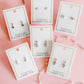 Screwback Stud Earrings - Millie Heart Silver - LINNY CO WholesaleStuds