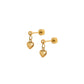 Screwback Stud Earrings - Millie Heart - LINNY CO WholesaleStuds