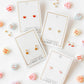 Screwback Stud Earrings - Millie Heart - LINNY CO WholesaleStuds