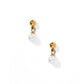Screwback Stud Earrings - Millie Pearl Gold - LINNY CO WholesaleStuds
