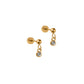 Screwback Stud Earrings - Millie Sparkle CZ Gold - LINNY CO WholesaleStuds
