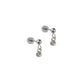 Screwback Stud Earrings - Millie Sparkle CZ Silver - LINNY CO WholesaleStuds