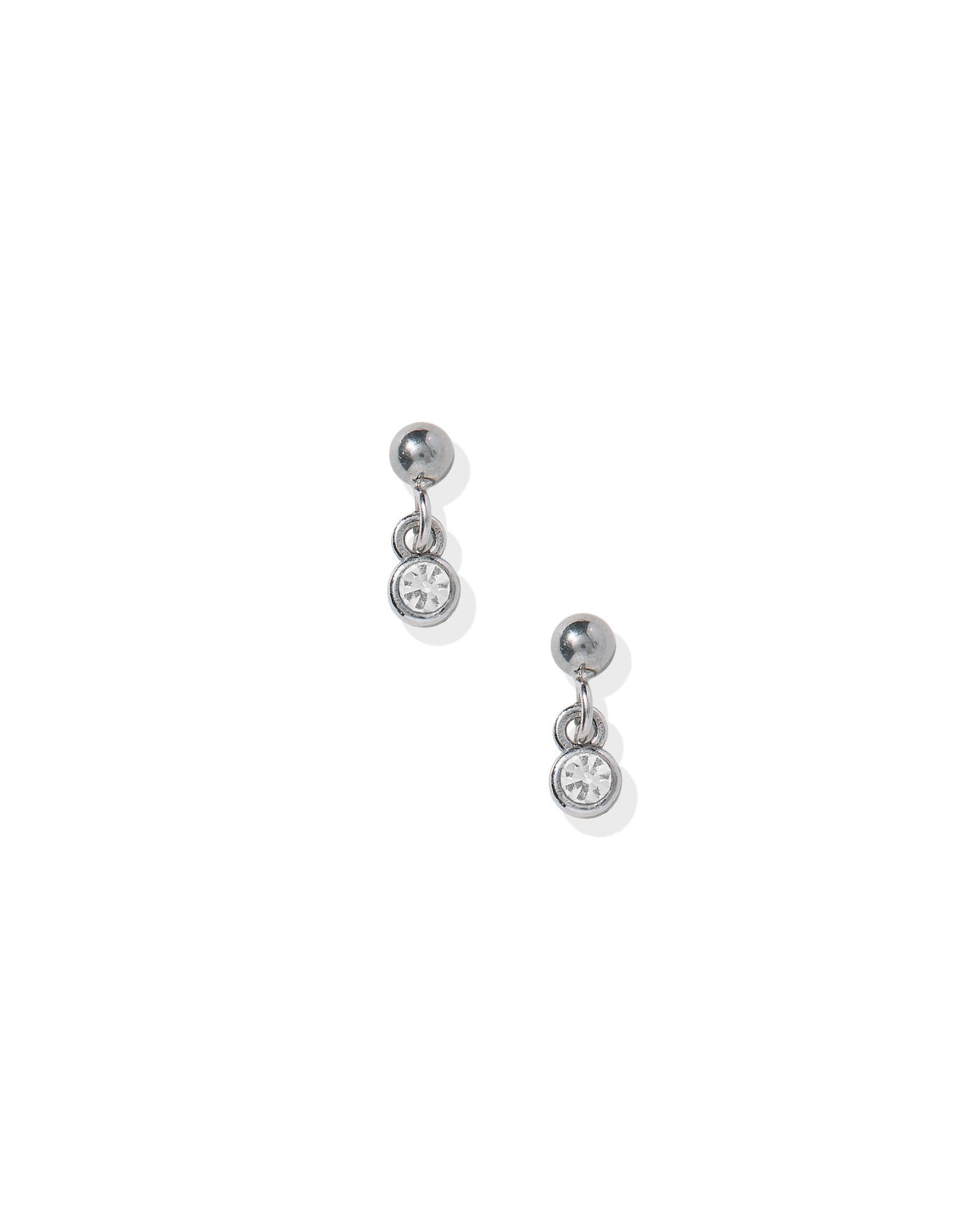 Screwback Stud Earrings - Millie Sparkle CZ Silver - LINNY CO WholesaleStuds