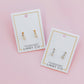 Screwback Stud Earrings - Millie Teardrop CZ Gold - LINNY CO WholesaleStuds
