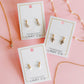 Screwback Stud Earrings - Millie Teardrop CZ Gold - LINNY CO WholesaleStuds