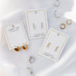 Screwback Stud Earrings - Millie Teardrop CZ Gold - LINNY CO WholesaleStuds