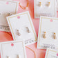 Screwback Stud Earrings - Millie Teardrop CZ Gold - LINNY CO WholesaleStuds