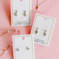 Screwback Stud Earrings - Millie Teardrop CZ Silver - LINNY CO WholesaleStuds