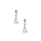 Screwback Stud Earrings - Millie Teardrop CZ Silver - LINNY CO WholesaleStuds