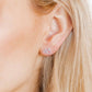 Screwback Stud Earrings - Mountain - Silver - LINNY CO WholesaleStuds