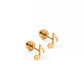 Screwback Stud Earrings - Music Note - LINNY CO WholesaleStuds