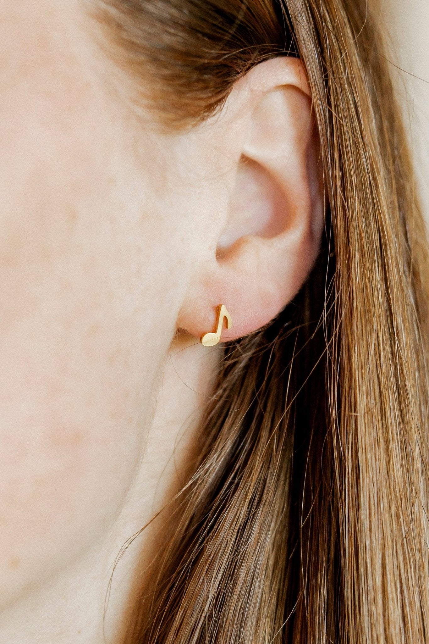 Screwback Stud Earrings - Music Note - LINNY CO WholesaleStuds