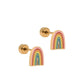 Screwback Stud Earrings - Noah Rainbow - LINNY CO WholesaleStuds