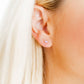Screwback Stud Earrings - Nora Heart Purple - LINNY CO WholesaleStuds