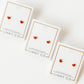 Screwback Stud Earrings - Nora Heart Red - LINNY CO WholesaleStuds