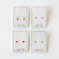 Screwback Stud Earrings - Nora Heart Red - LINNY CO WholesaleStuds
