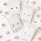 Screwback Stud Earrings - Nora Heart Red - LINNY CO WholesaleStuds