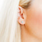 Screwback Stud Earrings - Nora Heart Teal - LINNY CO WholesaleStuds