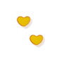 Screwback Stud Earrings - Nora Heart Yellow - LINNY CO WholesaleStuds