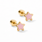 Screwback Stud Earrings - Nora Star Pink - LINNY CO WholesaleStuds