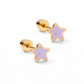 Screwback Stud Earrings - Nora Star Purple - LINNY CO WholesaleStuds