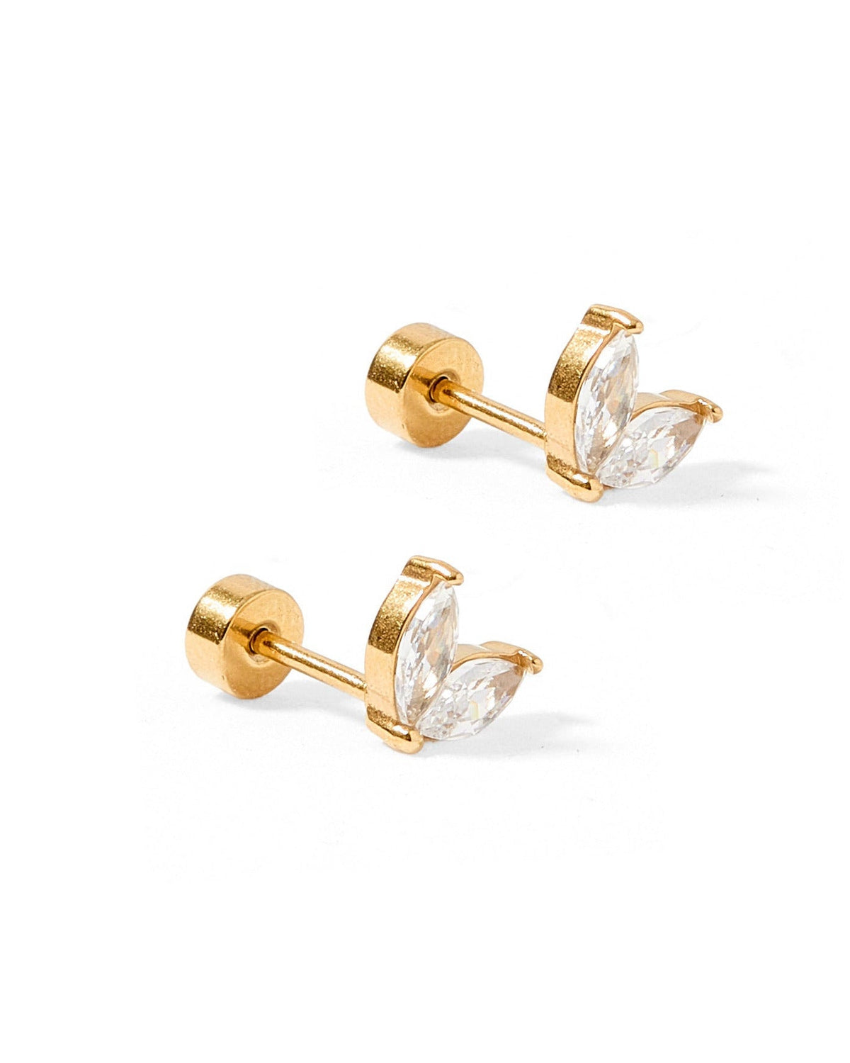 Screwback Stud Earrings - Nova Gold - LINNY CO WholesaleStuds