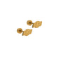Screwback Stud Earrings - Oklahoma State Logo Gold - LINNY CO WholesaleStud