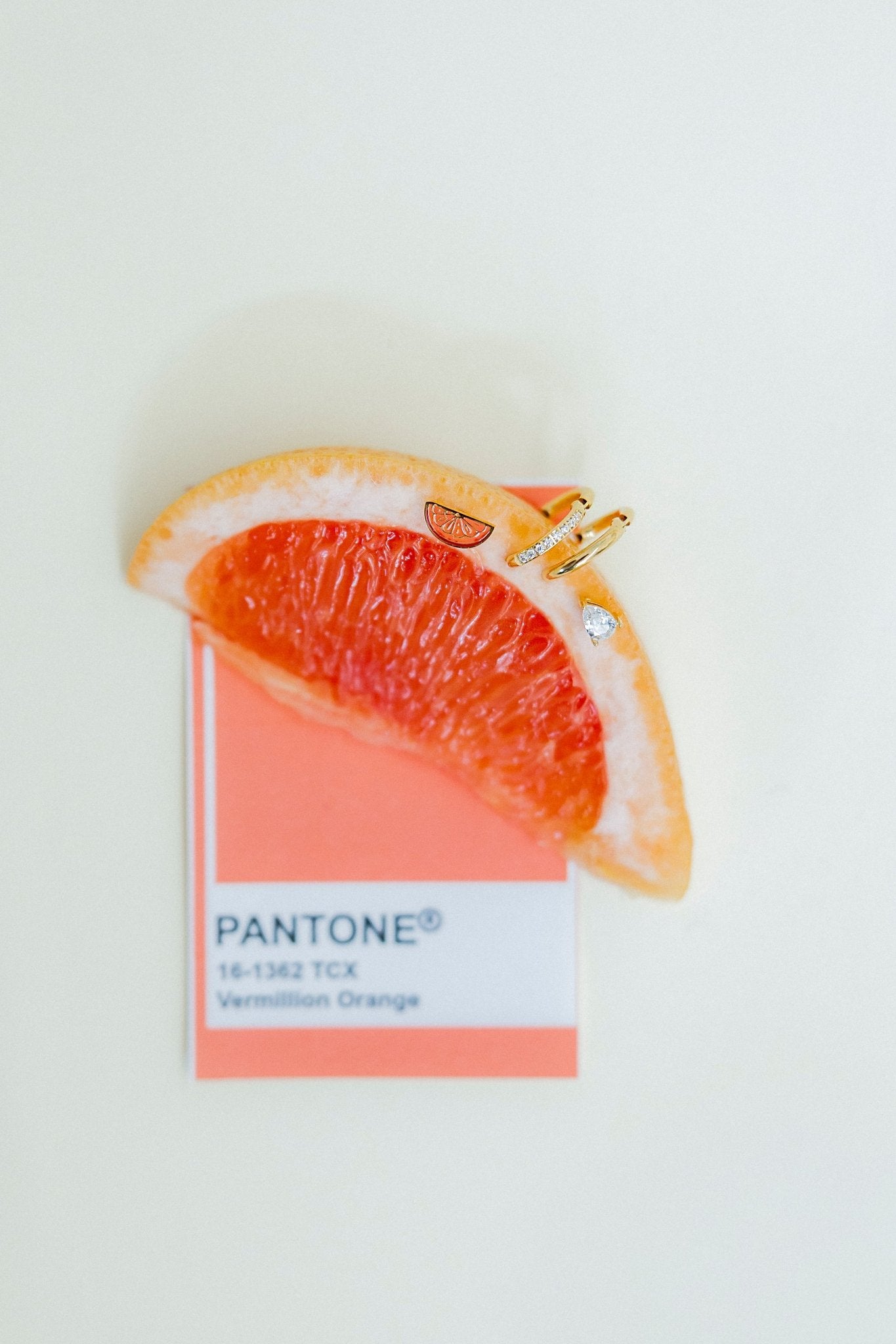 Screwback Stud Earrings - Orange Slice - LINNY CO WholesaleStuds