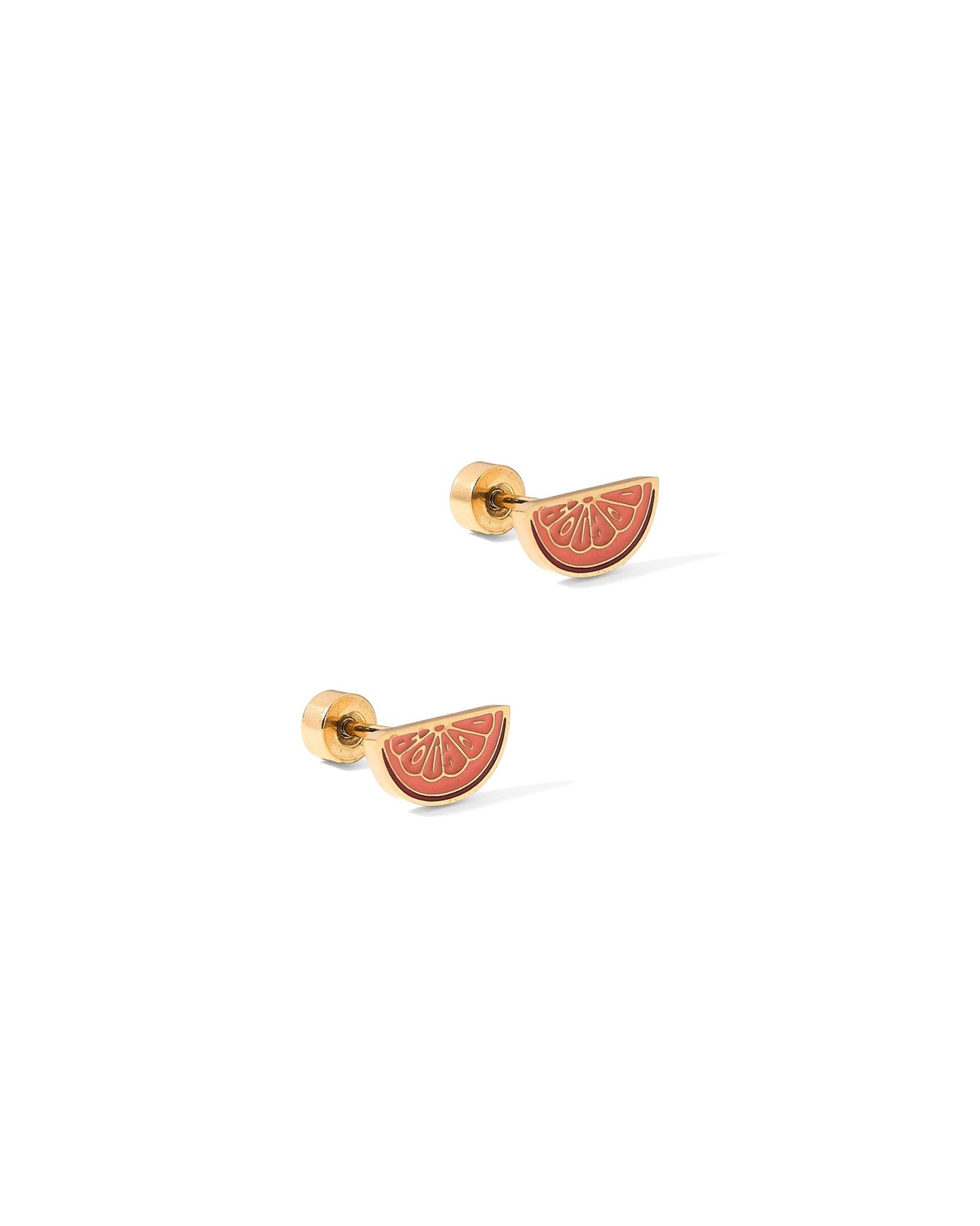 Screwback Stud Earrings - Orange Slice - LINNY CO WholesaleStuds