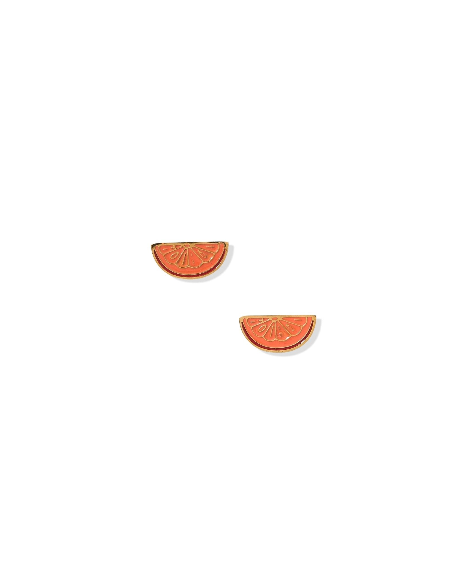 Screwback Stud Earrings - Orange Slice - LINNY CO WholesaleStuds