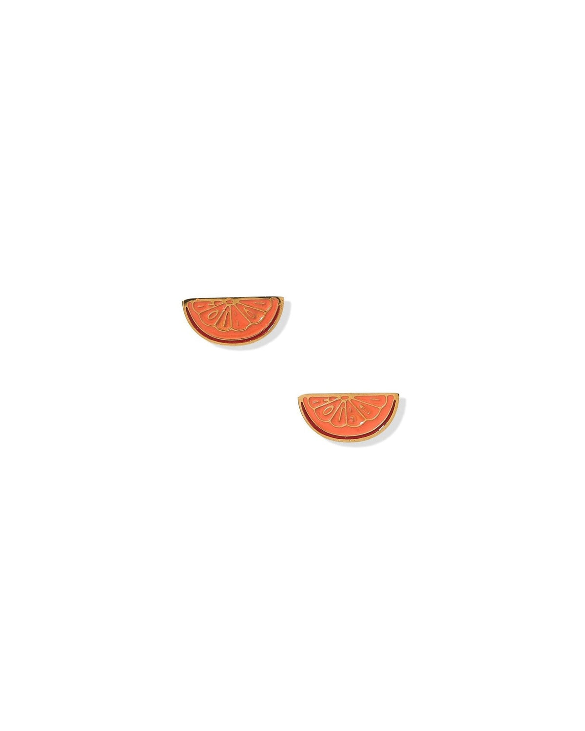 Screwback Stud Earrings - Orange Slice - LINNY CO WholesaleStuds