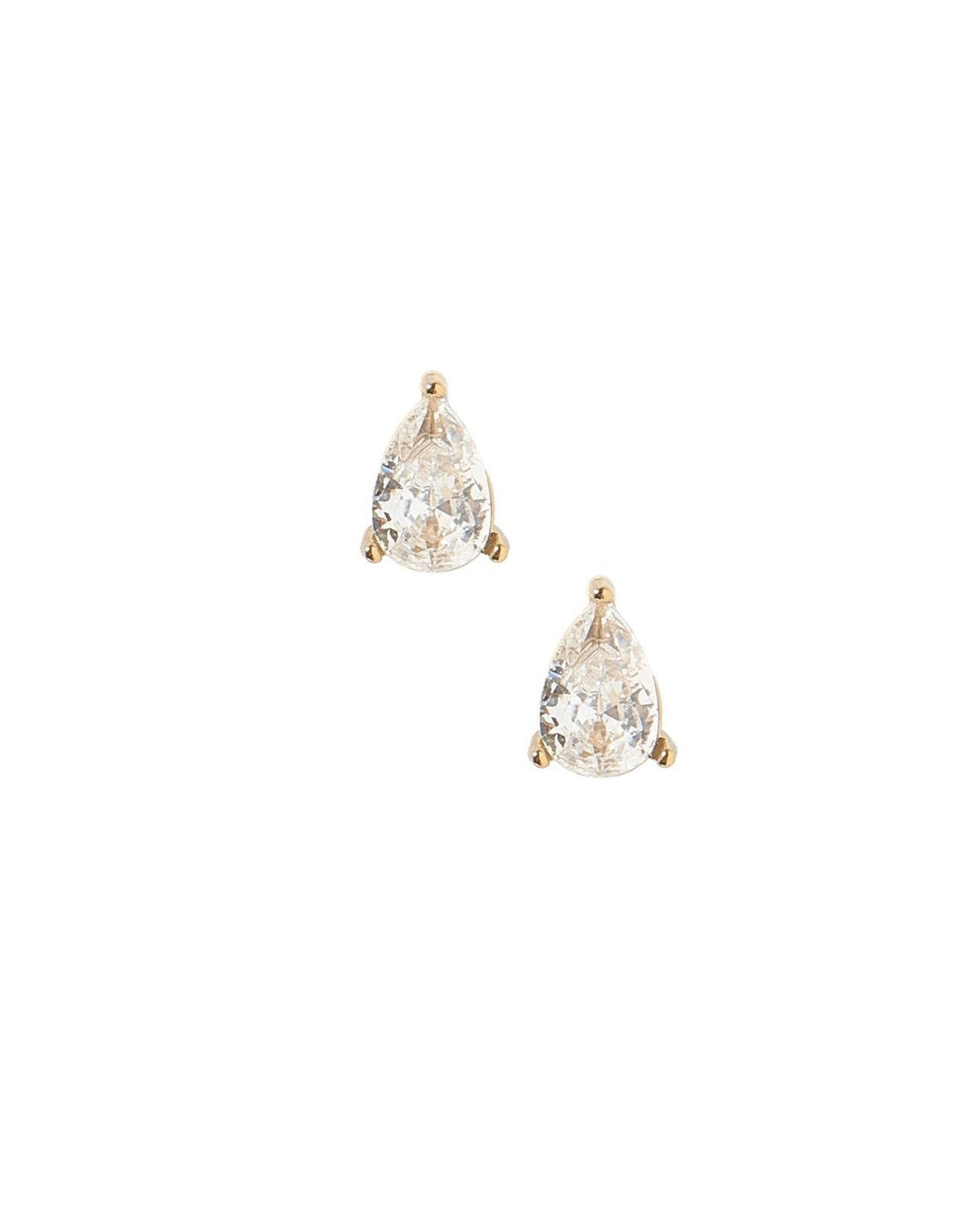 Screwback Stud Earrings - Paige Pear Gold - LINNY CO WholesaleStuds