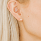 Screwback Stud Earrings - Paige Pear Silver - LINNY CO WholesaleStuds