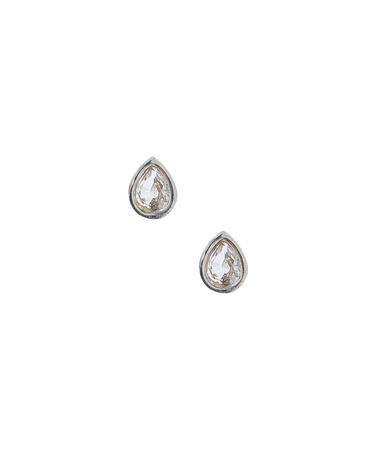 Screwback Stud Earrings - Paloma Pear Silver - LINNY CO WholesaleStuds