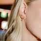 Screwback Stud Earrings - Paw Print CZ Gold - LINNY CO WholesaleStuds