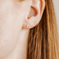 Screwback Stud Earrings - Paw Print CZ Silver - LINNY CO WholesaleStuds