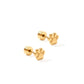 Screwback Stud Earrings - Paw Print Gold - LINNY CO WholesaleStuds