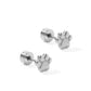 Screwback Stud Earrings - Paw Print Silver - LINNY CO WholesaleStuds