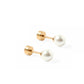 Screwback Stud Earrings - Payton Pearl White 5mm - LINNY CO WholesaleStuds