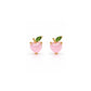 Screwback Stud Earrings - Peach Gem - LINNY CO WholesaleStuds