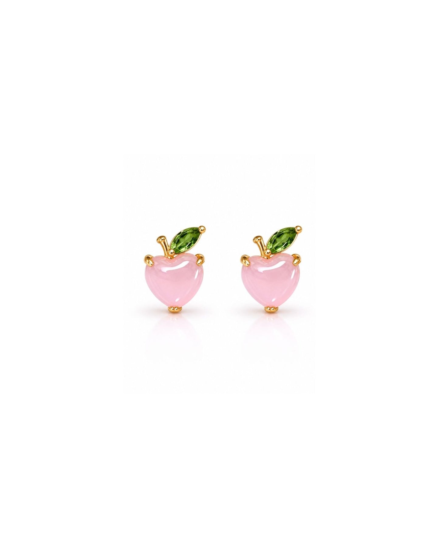 Screwback Stud Earrings - Peach Gem - LINNY CO WholesaleStuds