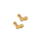 Screwback Stud Earrings - Peanut Gold - LINNY CO Wholesale