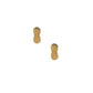 Screwback Stud Earrings - Peanut Gold - LINNY CO Wholesale