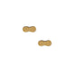 Screwback Stud Earrings - Peanut Gold - LINNY CO Wholesale