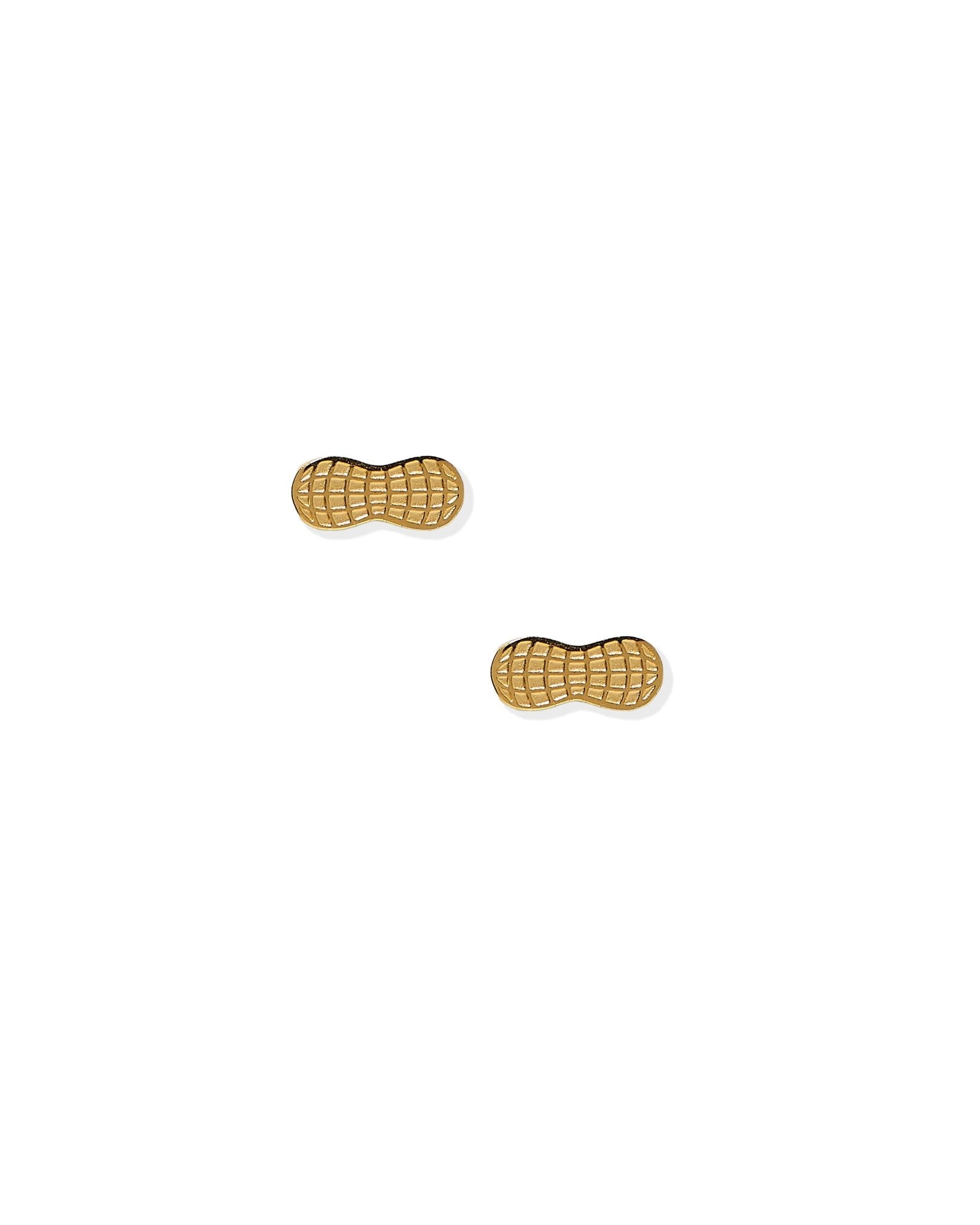 Screwback Stud Earrings - Peanut Gold - LINNY CO Wholesale